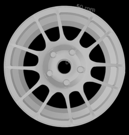 (Unpainted) Oz Ultraleggera Type Wheel incl Rubber Tyres & Axels