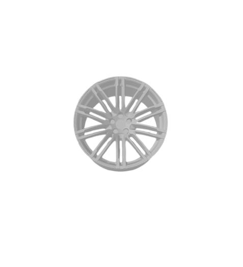 (Unpainted) Porsche 10 Type Wheel incl Rubber Tyres & Axels