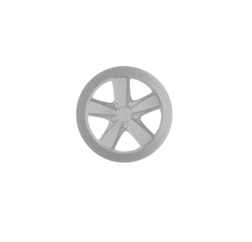 (Unpainted) Porsche 4 Type Wheel incl Rubber Tyres & Axels