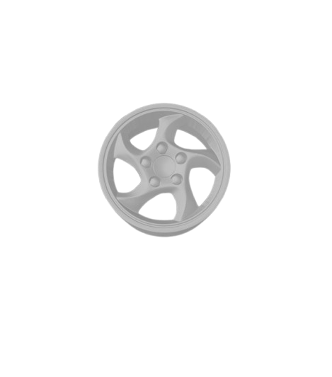 (Unpainted) Porsche 7 Type Wheel incl Rubber Tyres & Axels
