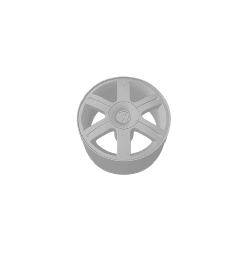 (Unpainted) Rallye Type Wheel incl Rubber Tyres & Axels