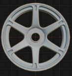 (Unpainted) Volk TE37 6061 incl Rubber Tyres & Axels