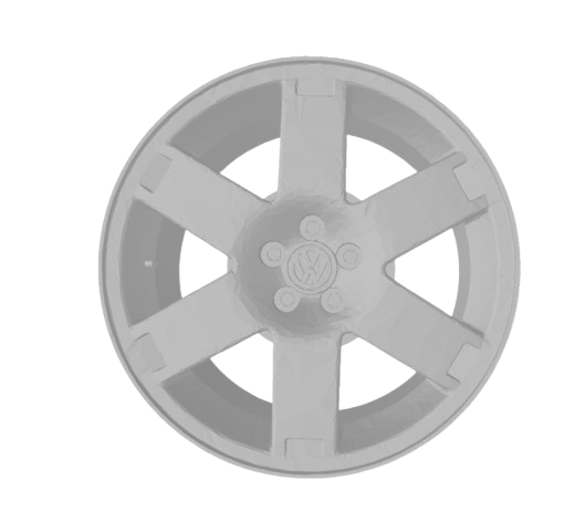 (Unpainted)  Vw Crossover Type Wheel incl Rubber Tyres & Axels