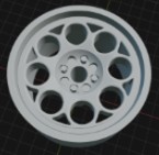 (Unpainted)  Weld Magnum 8 Wheel incl Rubber Tyres & Axels