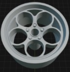 (Unpainted)  Weld Magnum Wheel incl Rubber Tyres & Axels
