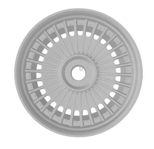 (Unpainted) Work Emitz Type Wheel incl Rubber Tyres & Axels