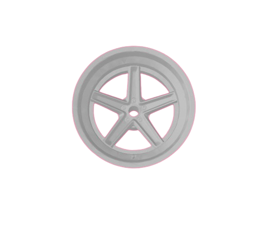 (Unpainted) HRE Tusk Type Wheel incl Rubber Tyres & Axels