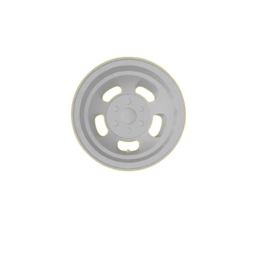 (Unpainted) Indy 6 Type Wheel incl Rubber Tyres & Axels