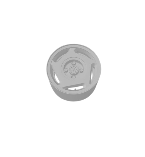 (Unpainted) Santana GLS SEM Type Wheel incl Rubber Tyres & Axels