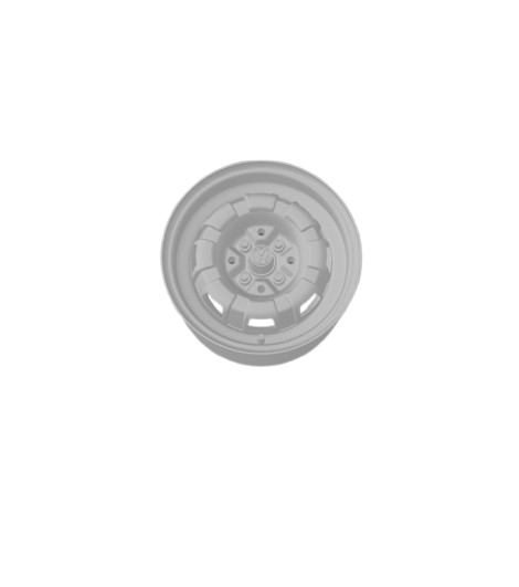 (Unpainted) Variant II Type Wheel incl Rubber Tyres & Axels
