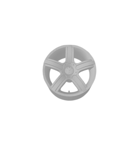 (Unpainted) Volcano Space 18 Type Wheel incl Rubber Tyres & Axels
