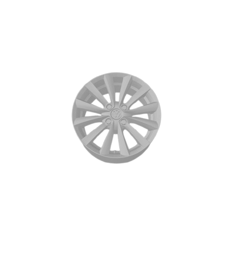 (Unpainted) Volkswagen KR_R63 Type Wheel incl Rubber Tyres & Axels