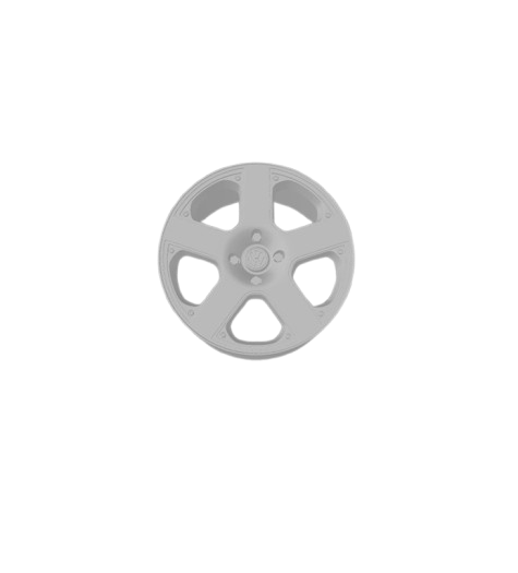 (Unpainted) Santa Monica Type Wheel incl Rubber Tyres & Axels