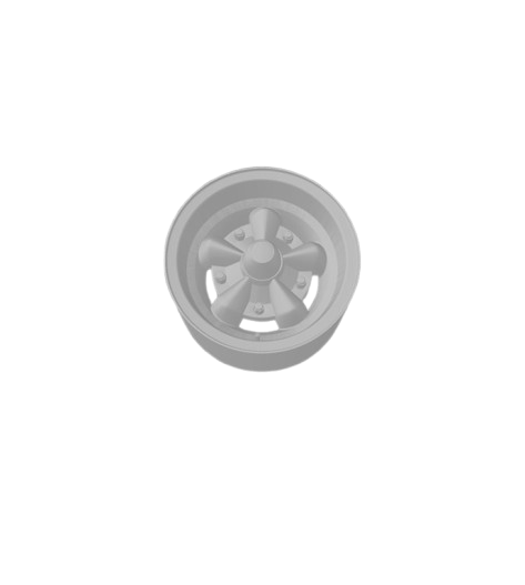 (Unpainted) Torque Star Type Wheel incl Rubber Tyres & Axels