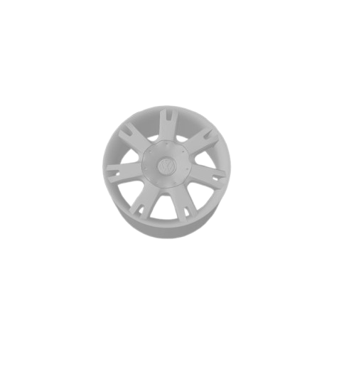 (Unpainted) VW Toureq Type Wheel incl Rubber Tyres & Axels