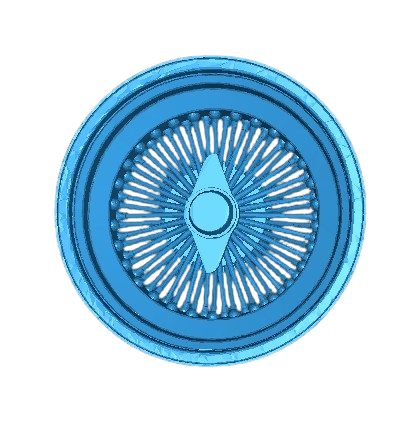 (Unpainted) Low Rider Type Wheel