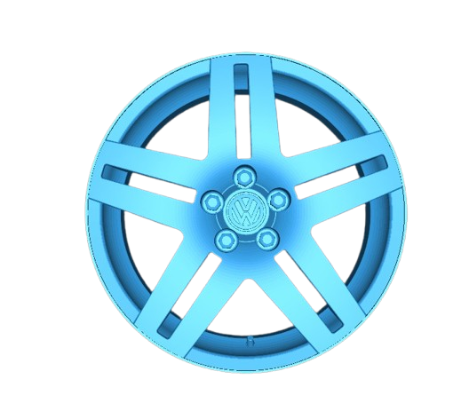 (Unpainted) VW Long 5 Stud Type Wheel